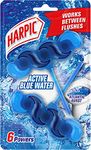 Harpic Active Fresh Toilet Rim Block Twin Pack, Atlantic Fresh, Pack of 1, Anti-Limescale, Dirt Remover, Lasts up to 10 weeks and up to 500 flushes, Toilet Cleaner, Toilet Freshener