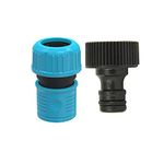 Divine Tree Hose Connector 3/4 Inch & Tap Connector 3/4 Inch for Quick Hose Fitting Pack of 2