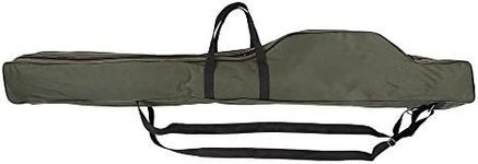 Doorslay Portable Folding Fishing Rod Carrier Canvas Fishing Pole Case Fishing Rod Cases & Tubes for Fishing Camping Hiking Traveling