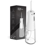 Water Flosser for Teeth Cordless - 4 Modes Oral Irrigator 300ML Braces Flossers Cleaner,Rechargeable Portable IPX7 Waterproof Oral Irrigator Professional Flossing Cleaning Picks for Home Travel