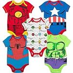 Marvel Baby Boys' 5 Pack Bodysuits 