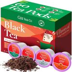 Gya Tea Co Black Tea K Cups Tea Gift Set (60 ct) - Tea Pods Variety Pack with Assam, Black, Ceylon & Earl Grey Tea 4 Flavors - Tea Lovers Get Well Gifts for Refresh & Energy