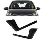 YUNHECAM Front Windshield Wiper Side Cowl Extension Fender Cover Trim Compatible with Toyota Yaris 2012 2013 2014 2015 Pair Left Right Black Durability Plastic Panel Caps 2PCS