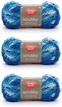 Red Heart Scrubby Yarn, 3 Pack, Waves 3 Count