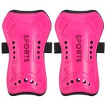 Kids Shin Pads, Girls Shin Guard Football Shin Pads Ankle Protection Beginner Elite Athlete Running Jogging Fitness for Girls Football Games Leg Calf Protective Gear (5-12 years)