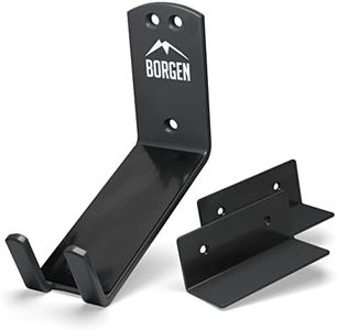 Borgen Bike Wall Mount Pedal Hook for E-Bikes, MTB & Road Bicycles - Alloy Steel - Bike Wall Mount Storage - Suitable for Indoor Bicycle Storage