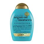 OGX Renewing + Argan Oil Of Morocco Hydrating Hair Conditioner, Cold-Pressed Argan Oil To Help Moisturize, Soften & Strengthen Hair, Paraben-Free With Sulfate-Free Surfactants, 385Ml,1 Count