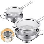 4 Pieces Stainless Steel Funnels wi