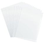 Jetisva 15 Pcs Blank Mylar Stencil Sheets A4 Square Stencil Paper 30.5 x 21.7cm Translucent Mylar Templates PET Plastic Sheet for DIY Stencil Vinyl Cutting Silhouette Material, Making Stencils