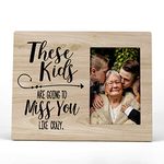 FONDCANYON These Kids Are Going To Miss You Like Crazy Picture Photo Frame, Grandparent Coach Teacher Picture Frame, End Of Year Teacher Gift, Nanny Gifts From Grandchildren Grandkids(4x6 Inch Photo)