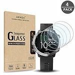 (4 Pack) Tempered Glass Screen Protector for Garmin Forerunner 645, AKWOX [0.33mm 2.5D High Definition 9H][Anti-Scratch] Premium Clear Screen Protector