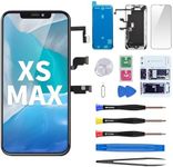 for iPhone Xs Max Screen Replacement 6.5 Inch in-Cell LCD 3D Touch Face ID Digitizer Assembly with Repair Tools Kit Compatible with Model A1920, A2097, A2098,A2099, A2100