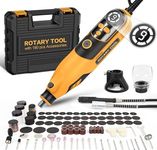 Handstar Rotary Tool, Rotary Tool Kit with 6 Variable Speed Electric Drill Set, Large LED Display Screen, 10000-35000RPM with 1M Flex Shaft and Carrying Case, for Grinding Carving Polishing etc