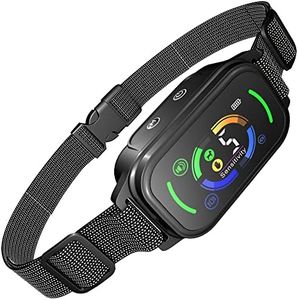 Collier Anti Aboiement Chien-Conformes à La Nouvelle Loi 2024-Collier Vibrant,sans Choc Statique avec Sensibilité Réglables,3 Modes Sonore,Vibration et Forte Vibration,Rechargeable et Étanche