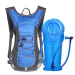 Unigear Hydration Pack Backpack with 70 oz 2L Water Bladder for Running, Hiking, Cycling, Climbing, Camping, Biking (Blue)