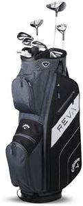 Callaway Golf 2024 Reva Package Set (Black, Right, 8 Piece Short, Cart Bag)