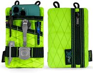 VIPERADE VE1 X-Pac Pocket Organizer, EDC Pouch for Men, EDC Pocket Organizer Storage EDC Gears, Best EDC Organizer to Hold Your Flashlight/Pocket Knife, Tactical Pen, Notebook (Hot Lime)