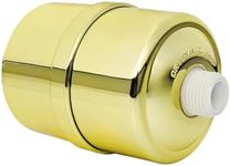 Crystal Quest Shower Filter without Shower Head - Gold - Advanced Multi Stage Filtration for Cleaner Water - Removes Chlorine, Heavy Metals - Promotes Healthier Skin, Softer Hair - Long-Lasting