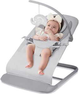 Baby Bouncer Baby Swing for Infants, Baby Rocker and Bouncers with 3 Recline Positions, Sturdy Base, Portable Baby Lounger Seat