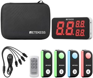 Retekess TM103 Wireless Game Show Buzzer System, Family Feud Buzzer(1-4)