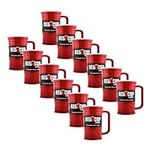 Red Beer Party Mug Set of 12 Tumble