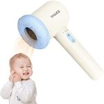 Cordless Baby Hair Dryer for Infant, Kids Mini Hair Blow Dryer Rechargeable Low Noise Gentle Heat for Baby Butt Skin with 3 Speed Settings, 0-3 Years Using (Blue)