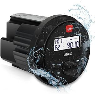 Marine Radio Marine Stereo Bluetooth Boat Stereo Meter Style Round Stereo System Boat Radio