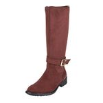 Mochi Women Knee High Boot Brown UK/7 EU/40 (31-95)