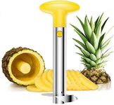 BarSoul Stainless Steel Pineapple Corer Pineapple Slicer Pineapple Peeler 3 in 1,Yellow