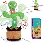 SHAVINGFUN Talking Cactus Toy - Singing and Voice Recording Plush That Repeats What You Say - Educational Learning Toy for Babies