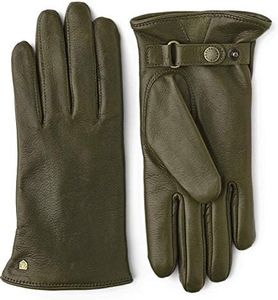 Hestra Women’s ASA Leather Glove, Water-Resistant, Wool Lined Glove for Everyday Wear - Loden - 8