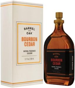 Barrel and Oak - Natural Fragrance Cologne, Cologne for Men, Eau de Cologne, Essential Oil-Based Scent, Cedarwood & Bourbon Aroma, Subtle Earthy Fragrance, Paraben Free, Vegan (Bourbon Cedar, 2.7 oz)