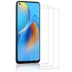 IQShield Tempered Glass Screen Protector for OPPO A94 5G/OPPO A74 4G, Pack of 3 Tempered Glass Screen Protector, 3D Round Edge Glass Screen Protector Film, 9H Hardness, HD Clear, Anti-Scratch Tempered