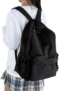 HYC00 Sac a Dos Scolaire Fille Lycee Ados Sac à Dos Collège École Cartable Sac a Dos Ecole Daypack Sac à Dos pour l'école 14 pouces Sac à Dos Léger Impermeable Sac ados Scolaires Garçon Bookbag,Noir