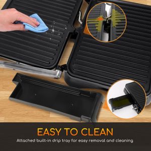 Aigostar 2000W Sandwich Toaster – Non-Stick, Compact Electric Grill