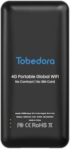 Tobedora Portable Mobile Hotspot Device WiFi for Travel Router Internet on Mobile Hotspot 4G LTE No Contract and SIM Card Required Multi-Carrier Access Coverage of 130+ Countries