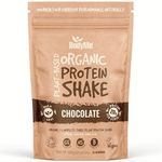 BodyMe Organic Vegan Protein Powder (525g) Chocolate - 20g Complete Protein - Plant Based Nutrition Shake - Gluten Free, Soy Free, Dairy & Lactose Free, Sweetener Free, High Fibre