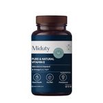 Miduty by Palak Notes Pure Natural Vitamin E Capsules, Enhanced with Omega-3-6 - 7-9 - Sea Buckthorn Berry Oil - Boosts Immunity - Balance cholesterol - Better Heart health - 30 Softgel