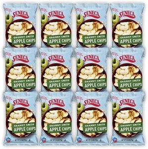 Seneca Granny Smith Apple Chips | Made from Fresh Apples | 100% Granny Smith Apples | Yakima Valley Orchards of Washington | Crisped Apple Perfection | Foil-Freshness bag | 2.5 ounce (Pack of 12)