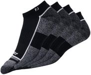 FootJoy Men's 2023 ProDry Low Cut 2-Pack, Black, Fits-Shoe Size 7-12