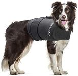 Zeaxuie Baby-Use-Grade Dog Anxiety Vest, Breathable Dog Jacket Wrap for Thunderstorm, Travel, Fireworks, Vet Visits- Calming Coat for Small, Medium & Large Dogs-L-Gray