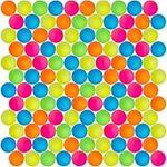 THE TWIDDLERS - 120 Small Bouncy Balls for Kids Party Bags - Neon Coloured Mini Bouncing Balls, Ideal Toy for Party Favours, Gift Bags, Christmas Stocking Fillers & Classroom Prizes