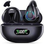 TUTGLOBAL Ear Buds Wireless Bluetooth Earbuds 5.3,Ultra Open Ear Earbuds,Clip on Headphones,Waterproof Sports Earphones Built-in Mic with Charging Case,Extra Armband Phone Holder,Aware of Surroundings