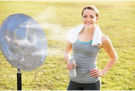 Fan Mist Kit for Outdoor cooling - Low Pressure Fan Misting System - Brass/stainless Steel Misting Nozzles
