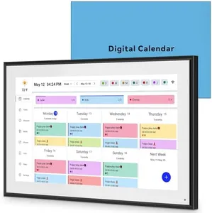 BQQJDD 15.6 Inch Digital Calendar&Chore Chart, 1920 * 1080P Full HD Touchscreen Interactive Display Smart Family Planner, Wall and Desk Mountable, Great for Organizing Your 2025 Calendar
