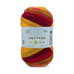 Ganga Acrowools Spectrum Yarn -100% Acrylic Yarn, Hand Knitting And Crochet Yarn, Pack Of 2 Balls - 100Gm Each (Spt007), Multicolour