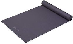 Gaiam Yoga Mat Premium Solid Color Non Slip Exercise & Fitness Mat for All Types of Yoga, Pilates & Floor Workouts, Heron, 5mm, 68"L x 24"W x 5mm Thick