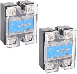 BlueStars Pack of 2 SSR-40AA Solid State Relay AC to AC 70–280V Input, AC 24–480V Output, 40A Single Phase