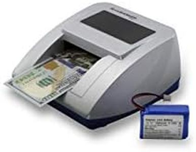 AccuBANKER D470 Quadscan 4-Way Orientation Counterfeit Bill Detector with 7-Point UV, WM, MG, IR, Image, Length, Spectrum Counterfeit Detection Methods (Battery Bundle)