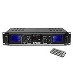 Skytec SPL-700 Stereo Power Amplifier Home HiFi 19 Inch Rack Mount PA DJ Amp with USB SD MP3700W